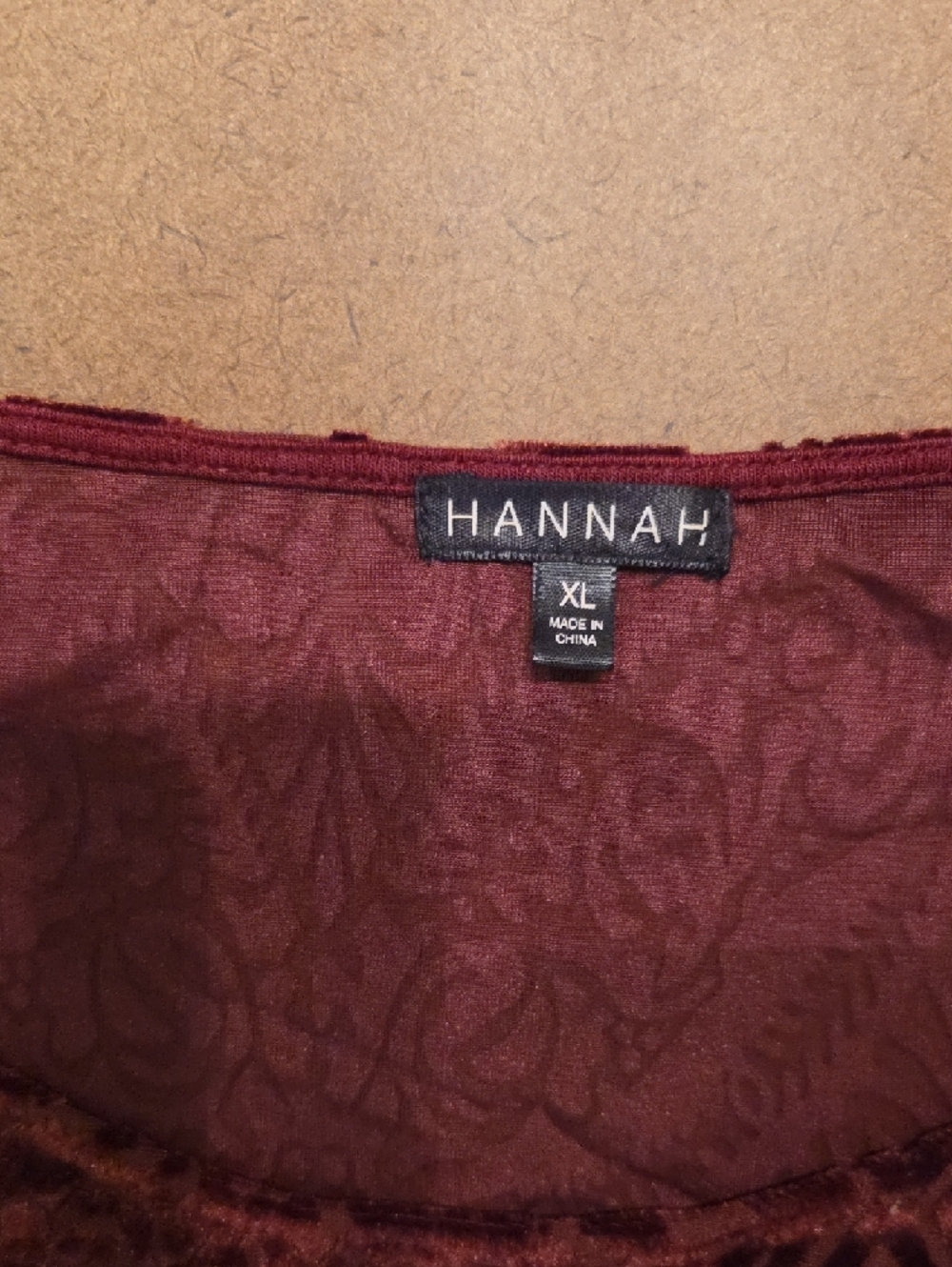 Hannah Wine Cold-Shoulder Ruffle Blouse - Picture 2 of 4